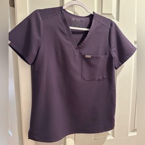 Figs Catarina Top Purple Shadow Size Small Gently Worn Excellent Condition